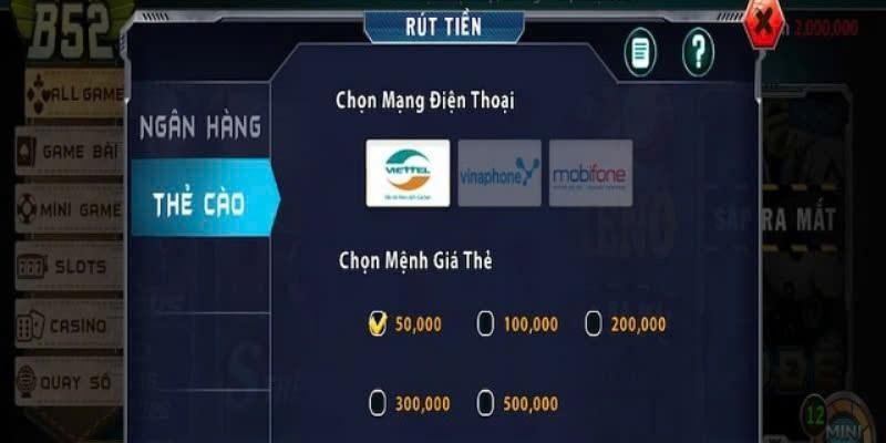 Rút Tiền B52club
